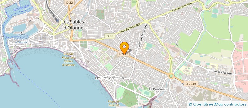 localisation de l'entreprise SCI MILLET PATRIMOINE à LES SABLES D'OLONNE