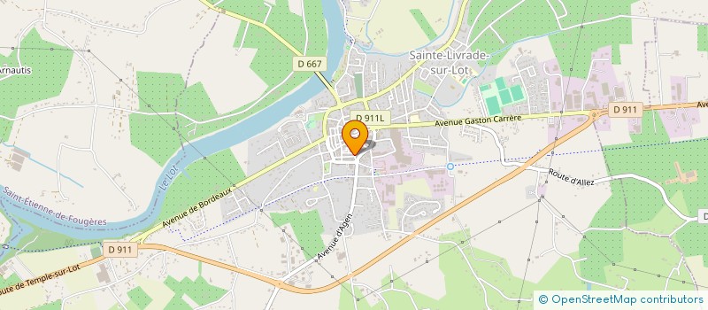 localisation de l'entreprise SCI MILLIET LASSERRE  SAINTE-LIVRADE-SUR-LOT