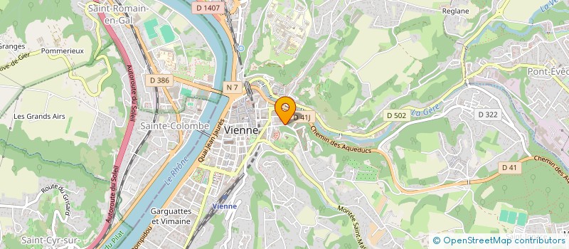 localisation de l'entreprise SCI MILLIMETRE  VIENNE