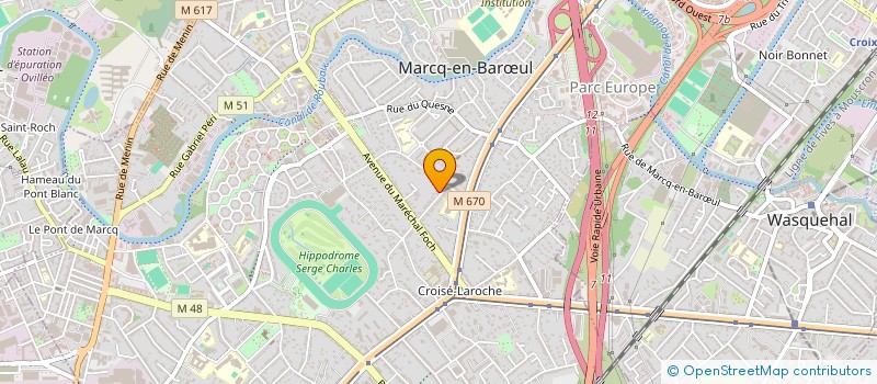 localisation de l'entreprise SCI MILLOT BALLIN à MARCQ EN BAROEUL