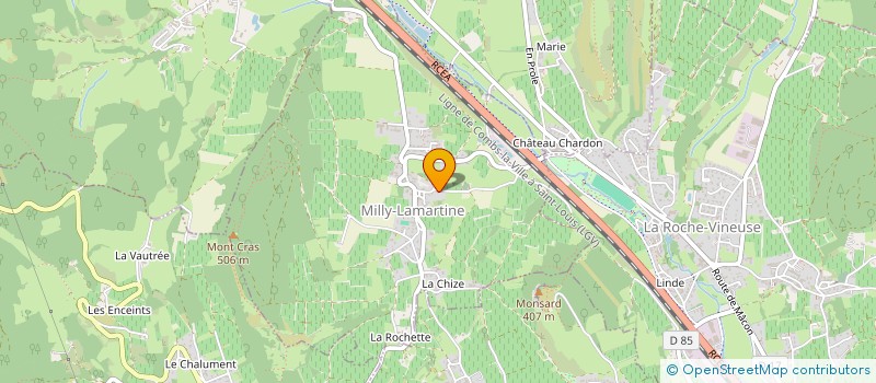 localisation de l'entreprise SCI MILLY  MILLY-LAMARTINE