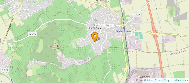 localisation de l'entreprise SCI MILNE  BISCHOFFSHEIM