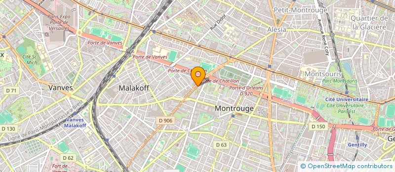 localisation de l'entreprise SCI MILO  MONTROUGE