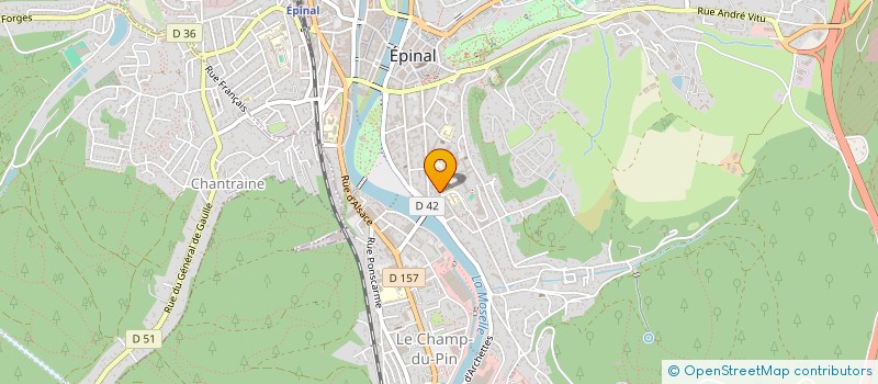 localisation de l'entreprise SCI MILO à EPINAL