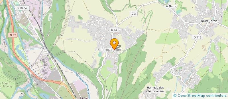 localisation de l'entreprise SCI MILO  CHAMPAGNIER