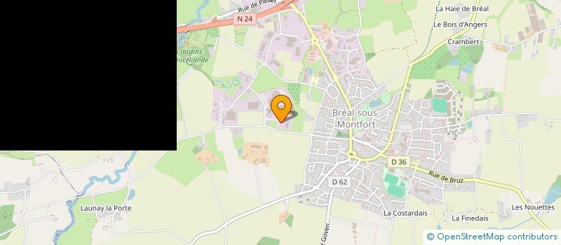 localisation de l'entreprise SCI MILO  BREAL-SOUS-MONTFORT