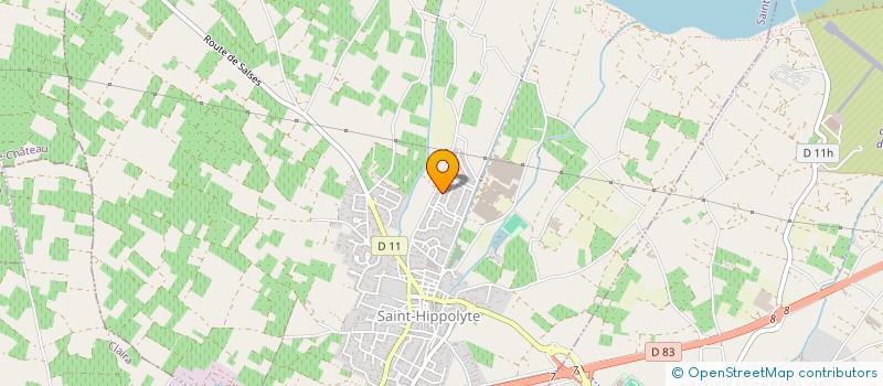 localisation de l'entreprise SCI MILO  SAINT-HIPPOLYTE