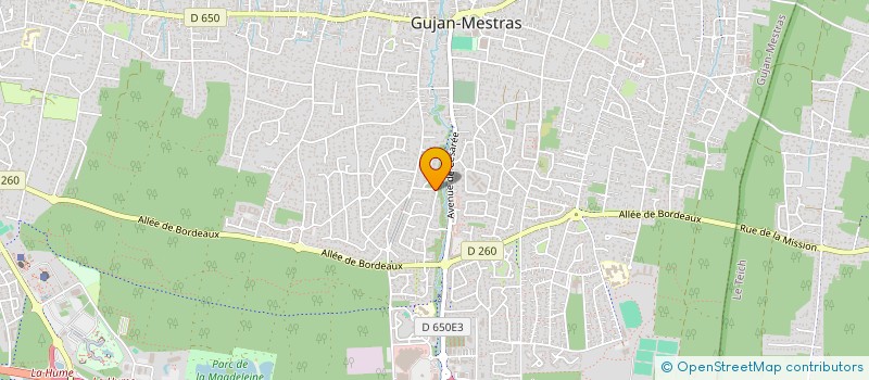 localisation de l'entreprise SCI MILO  GUJAN-MESTRAS