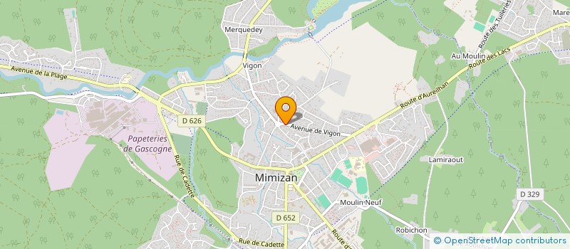 localisation de l'entreprise SCI MILOCEAN  MIMIZAN