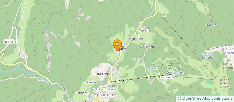 localisation de l'entreprise SCI MILOIS  SAINT-PIERRE-DE-CHARTREUSE