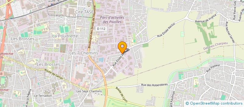 localisation de l'entreprise SCI MILOR  DECINES-CHARPIEU