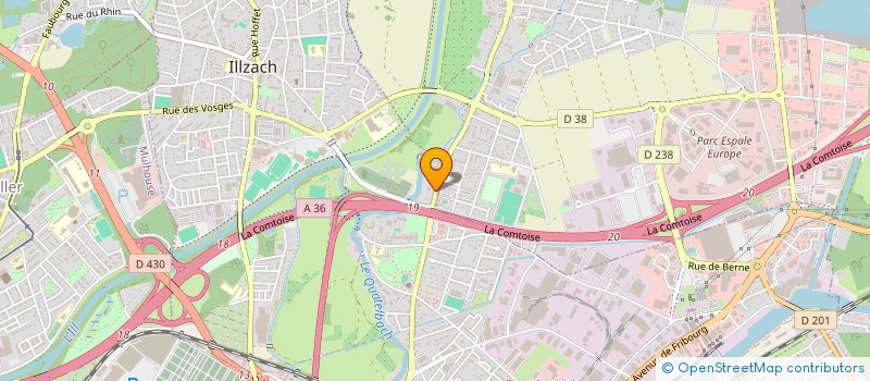 localisation de l'entreprise SCI MILORD  ILLZACH