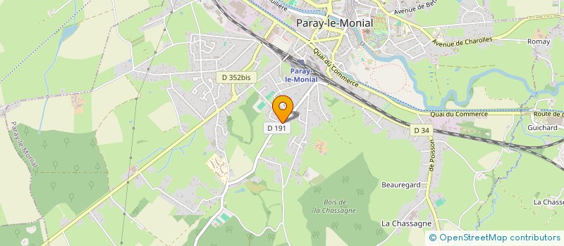 localisation de l'entreprise SCI MILOUCHERIE  PARAY-LE-MONIAL