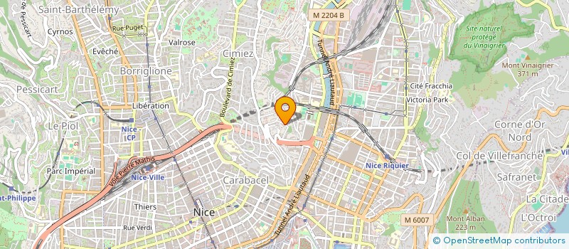 localisation de l'entreprise SCI MILOUIS à NICE