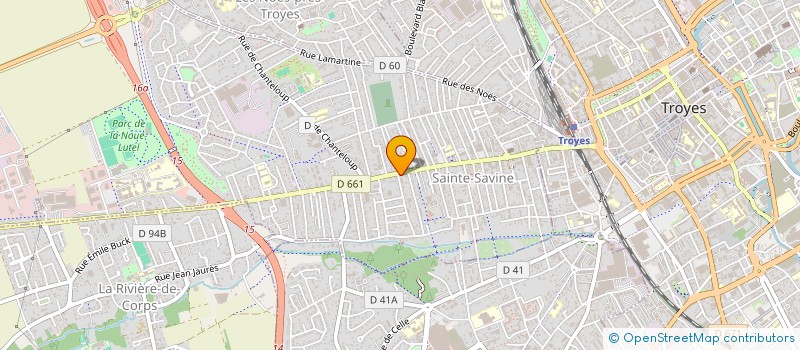 localisation de l'entreprise SCI MILOUNA  SAINTE-SAVINE