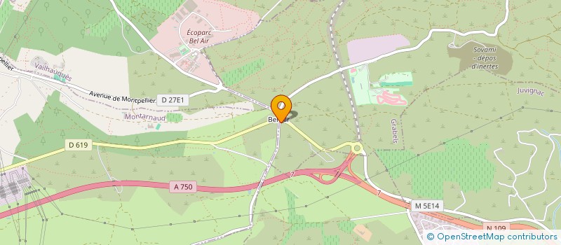 localisation de l'entreprise SCI MILOUT  GRABELS