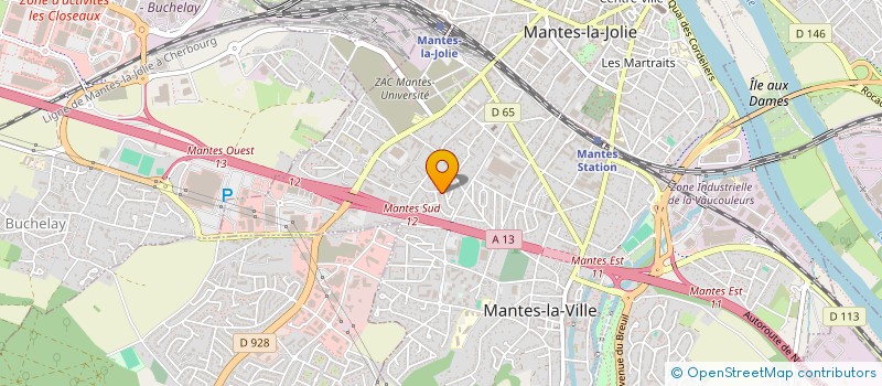 localisation de l'entreprise SCI MILOVANOVIC THOMAS  MANTES-LA-VILLE