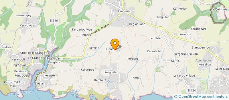 localisation de l'entreprise SCI MILROX  CLOHARS-CARNOET