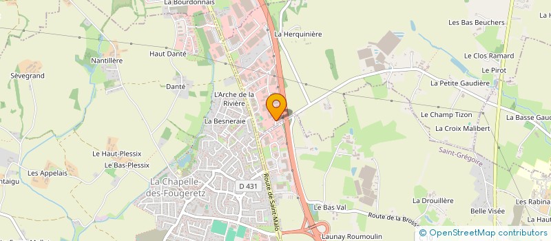 localisation de l'entreprise SCI MILS  MELESSE