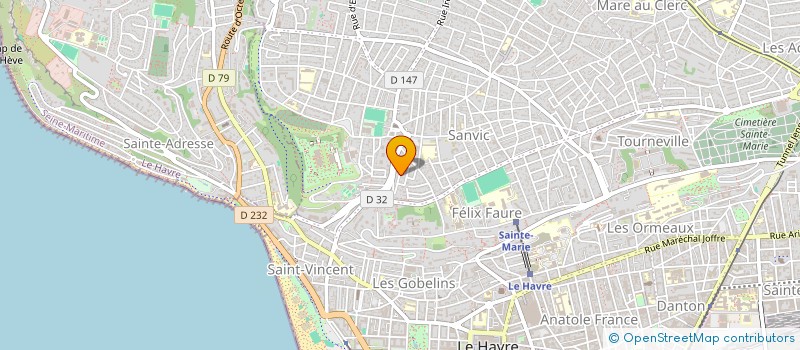 localisation de l'entreprise SCI MILTIADE à LE HAVRE