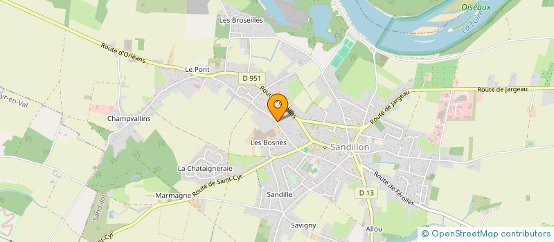 localisation de l'entreprise SCI MILUSA à SANDILLON