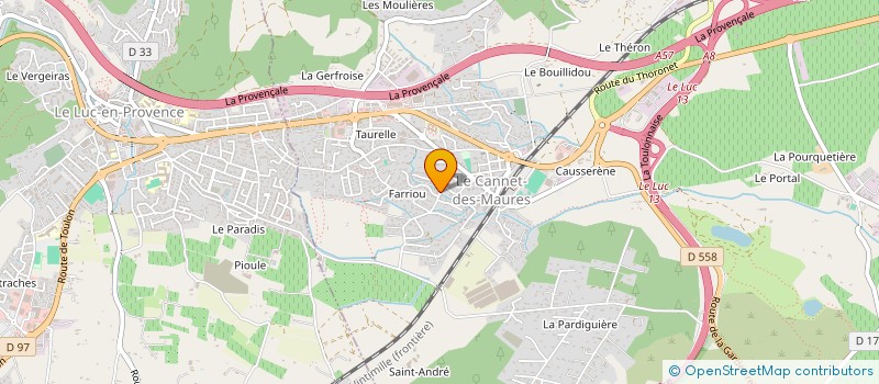 localisation de l'entreprise SCI MILY  LE CANNET-DES-MAURES