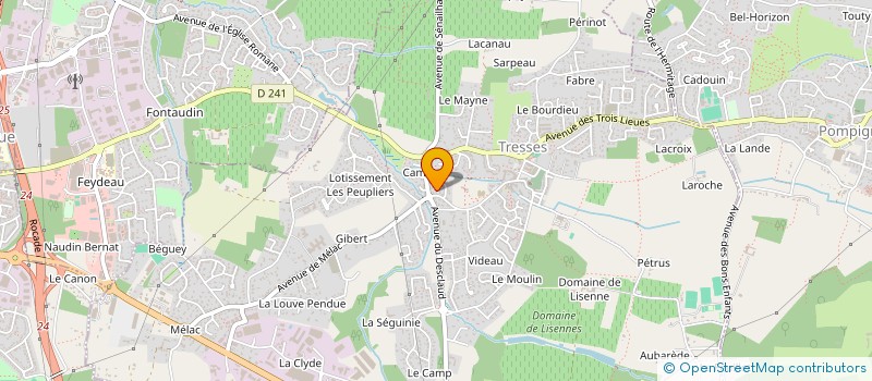 localisation de l'entreprise SCI MILY.M  TRESSES