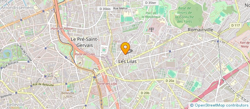 localisation de l'entreprise SCI MIM IMMOBILIER à LES LILAS