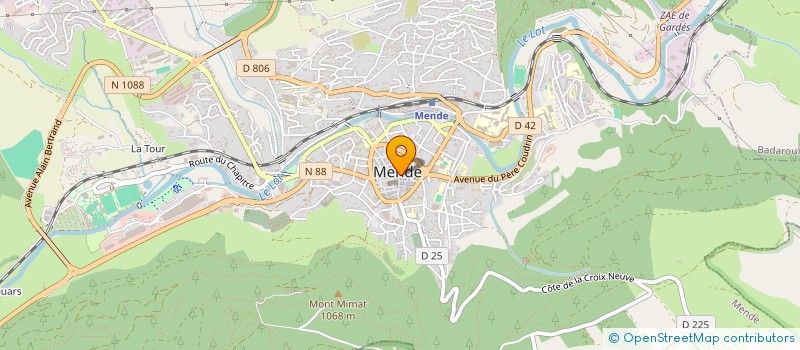 localisation de l'entreprise SCI MIMA  MENDE