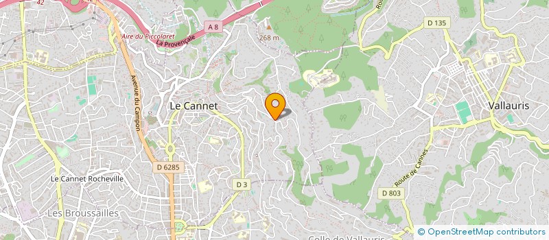 localisation de l'entreprise SCI MIMA à LE CANNET