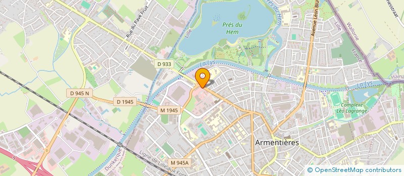 localisation de l'entreprise SCI MIMA  ARMENTIERES