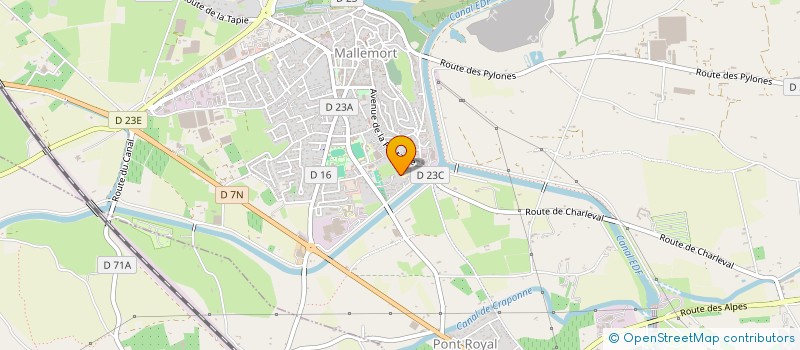 localisation de l'entreprise SCI MIMA  MALLEMORT