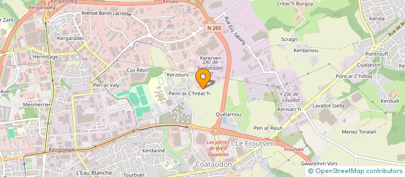 localisation de l'entreprise SCI MIMAIA  GUIPAVAS