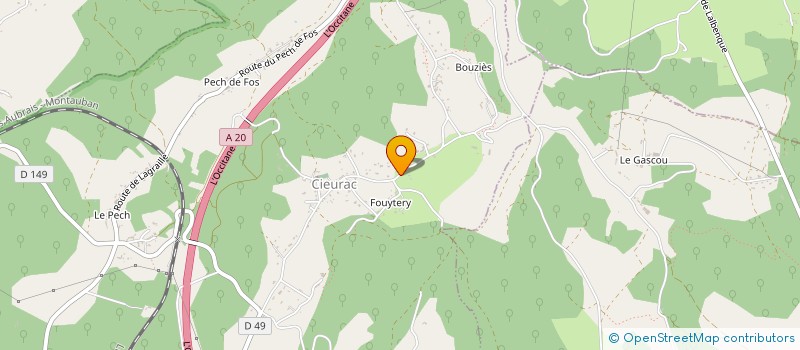 localisation de l'entreprise SCI MIMAJA  CIEURAC