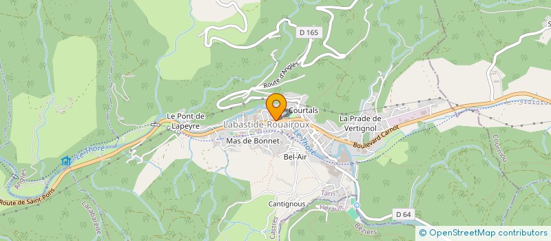 localisation de l'entreprise SCI MIMAJE  LABASTIDE-ROUAIROUX