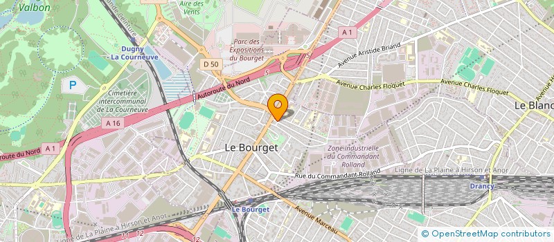 localisation de l'entreprise SCI MIMAN à LE BOURGET