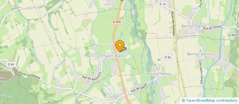 localisation de l'entreprise SCI MIMIZAN LE FORESTIER  SAINT-MARTIN