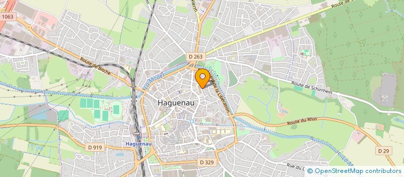 localisation de l'entreprise SCI MIMOSA 67  HAGUENAU