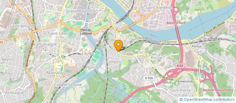 localisation de l'entreprise SCI MIMOSAS 64 à BAYONNE