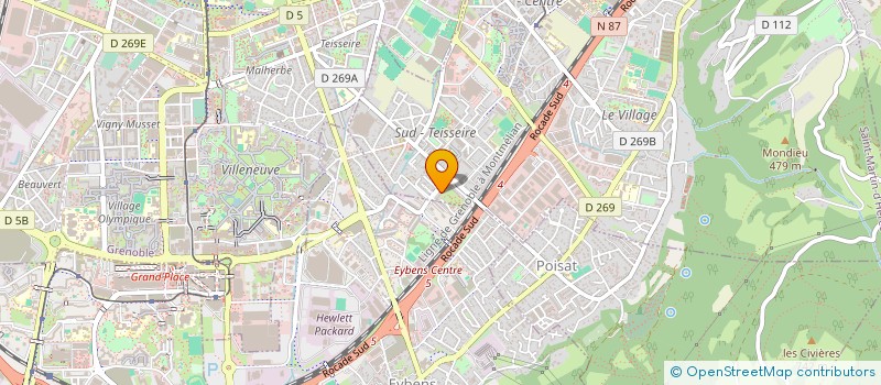 localisation de l'entreprise SCI MIMOSAS ACACIAS  SAINT-MARTIN-D'HERES