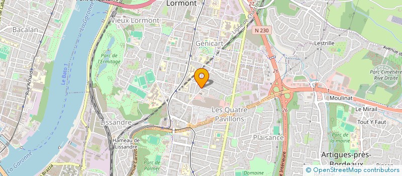 localisation de l'entreprise SCI MIMOUN  LORMONT