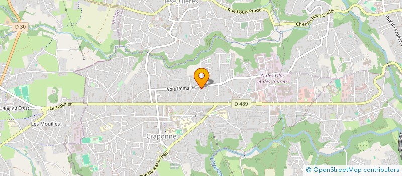 localisation de l'entreprise SCI MIMOUVIVINE  CRAPONNE