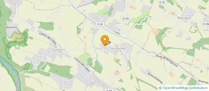 localisation de l'entreprise SCI MINA  AUREVILLE