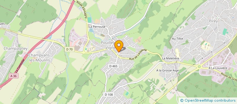 localisation de l'entreprise SCI MINA  POUILLEY-LES-VIGNES