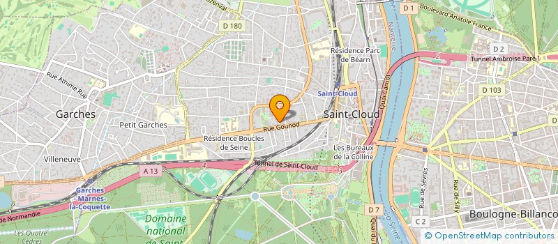 localisation de l'entreprise SCI MINA I à SAINT-CLOUD