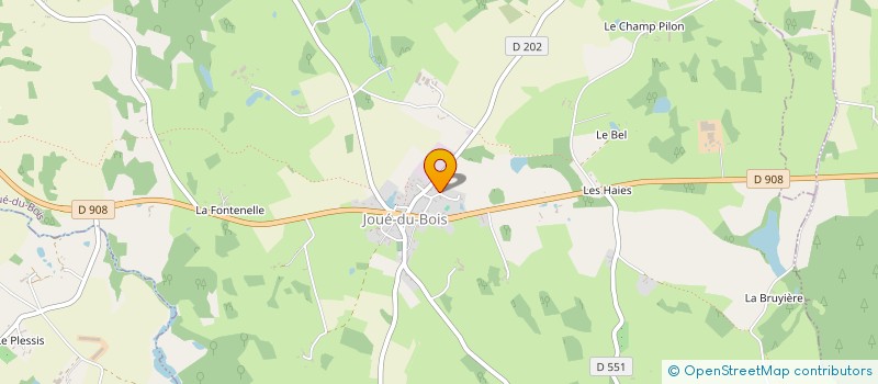 localisation de l'entreprise SCI MINADA à JOUE-DU-BOIS