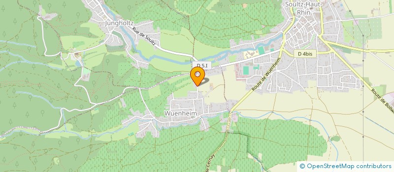 localisation de l'entreprise SCI MINAE  WUENHEIM