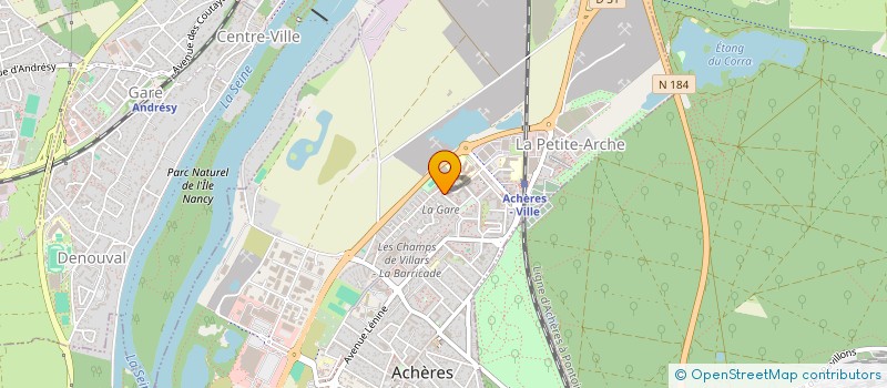 localisation de l'entreprise SCI MINAJ  ACHERES