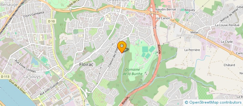 localisation de l'entreprise SCI MINAOU  FLOIRAC