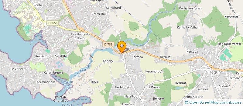 localisation de l'entreprise SCI MINAOUET COTTEN  TREGUNC